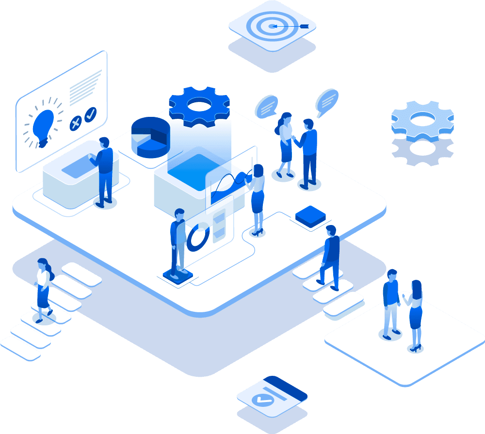 Software development and consulting illustration