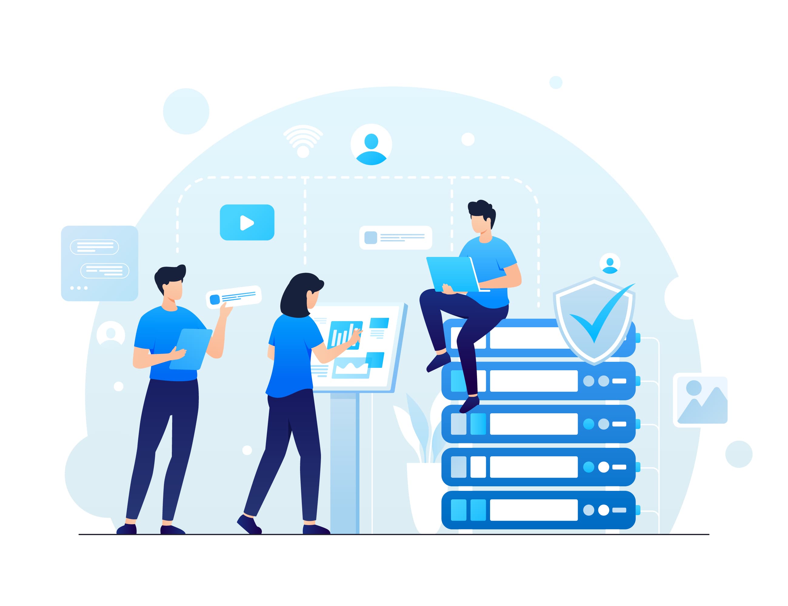 Service hero graphic